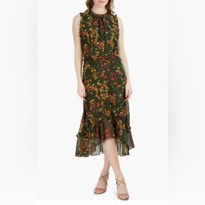 Julia Jordan Floral Sleeveless Green Dress size 2 NWT*
